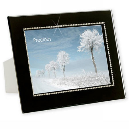 Swing Precious Glass 4x6in Photo Frame High Gloss Black