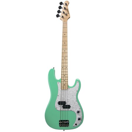 Sawtooth EP Series Electric Bass Guitar Players Pack w/25-attW Amp, Surf Green