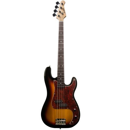 Sawtooth EP Electric Bass Guitar Players Pack, 25-Watt Amp, Tuner, Vintage Burst