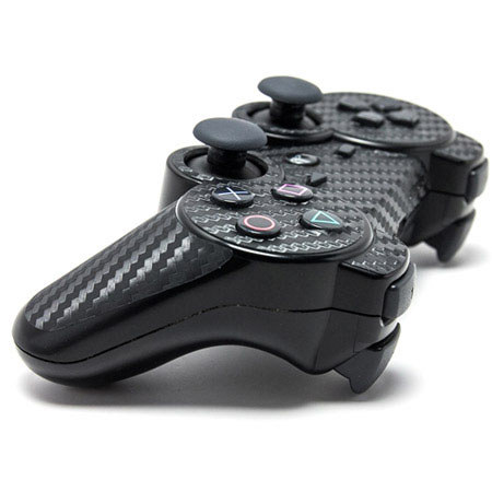 SlickWraps Black Carbon Fiber for PS3 Controller