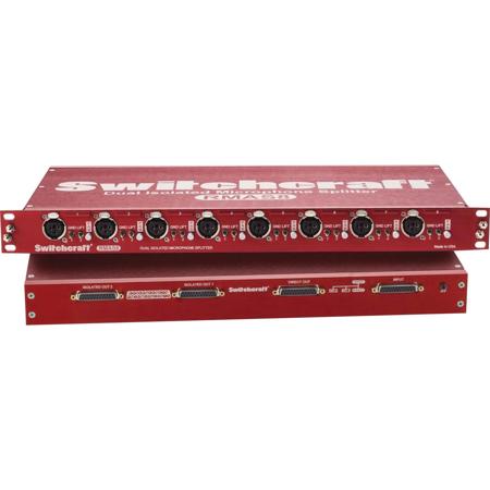 Switchcraft Rackmounted 8 Input 3-Way Dual Isolated Audio Splitter