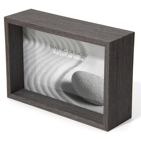 Swing Stratton Frame, Holds 1 4 x 6" Photo, Charcoal