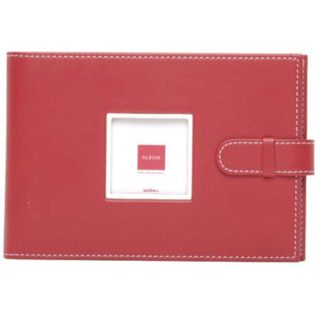 Swing Piping Bound Album 36 4x6in Photos 1-Up Sport Red