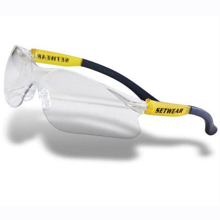 SetWear Safety Glasses, Clear Lenses
