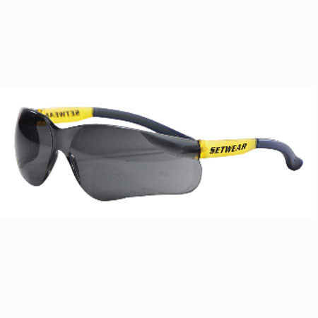 SetWear Safety Glasses, Smoked Lenses