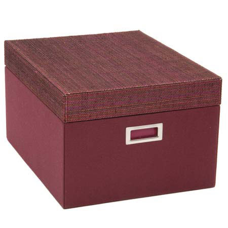 Swing Mosell Video Storage Box, 8x10x5.75in, Bordeaux