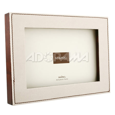 Swing Newport Wood Frame in Canvas, 4x6in, Off White