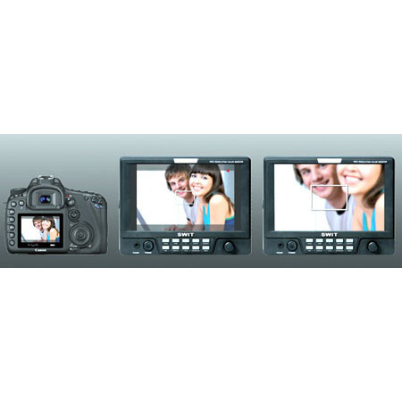 SWIT S-1070CU 7 inch Monitor, Sony BP-U Battery Mount