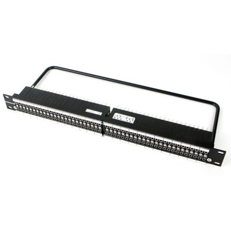 Switchcraft EZ Norm 1RU Programmable Patchbay, Solder Lug I/O, Cable Tie Bar
