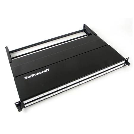 Switchcraft 1RU 2X48 Bantam TT Front Access Bay, Normals Strapped