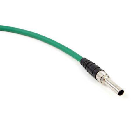 Switchcraft 75Ohm Midsize Mini-WECo M to Mini-WECo M Patchcord, 1' Length, Green