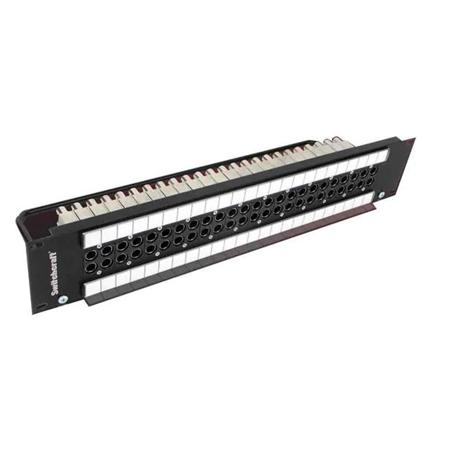 1RU 2x24 Standard HD 3Ghz Video Patchbay, Normalled/75 Ohms Terminated