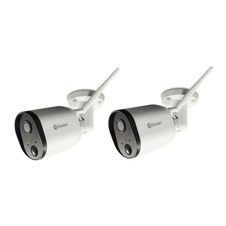 Swann 2 Pack SWWHD-OUTCAM Wireless Wi-Fi 1080p 2MP Outdoor Security Camera