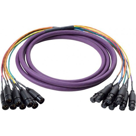 Switchcraft 10' 8-Channel XLR Male to XLR Female Audio Snake Cable