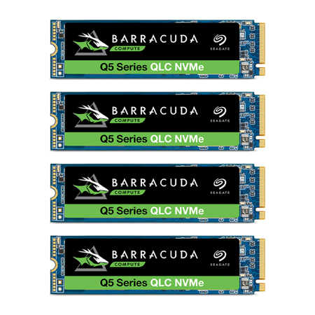 BarraCuda Q5 NVMe PCIe 3.0 x4 M.2 Internal SSD, 500GB 4-Pack