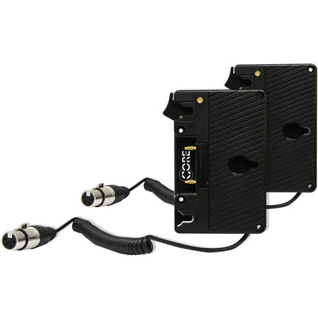 Core SWX Double Gold Mount Kit with Coiled Powertap to 12" XLR 4-Pin