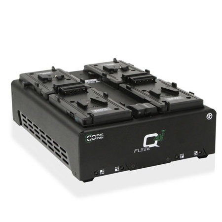 Core SWX Fleet-Q4Si 4-Position Fast Li-Ion Charger with Voltbridge, V-Mount