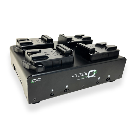 Core SWX Fleet Q4 Four-Position Mini Rapid Charger, V-Mount