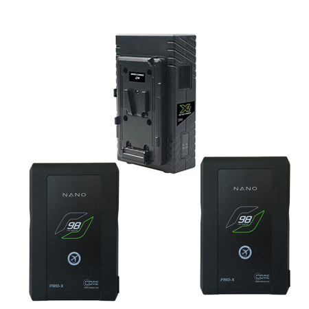 Core SWX Two Position Simultaneous V-Mount Charger W/2x SWX Nano 6.6Ah Batteries