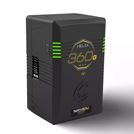 Core SWX Helix Max 360 367Wh Native Dual Voltage Lithium-Ion Battery, Gold Mount