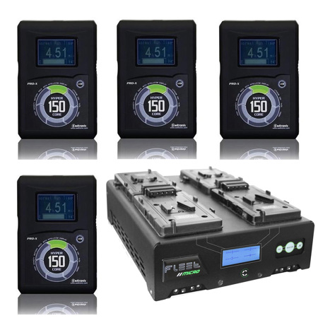 Core SWX Quad Fleet Micro V-Mount Kit with Hypercore 150