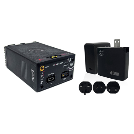 Core SWX NANO-C98MX M-Snap 98Wh Li-ion Canon BP-A Battery, w/XPD-45 Wall Charger