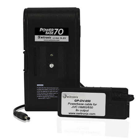 Core SWX PowerBase-70 Battery Pack with 12" Cable for JVC HM600/650 Cameras