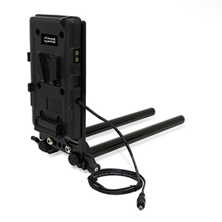 Core SWX 15mm Rail Mount Cheese Plate with V-Mount Battery Plate and 18" LEMO Power Cable for Canon C200/C300 Mark II