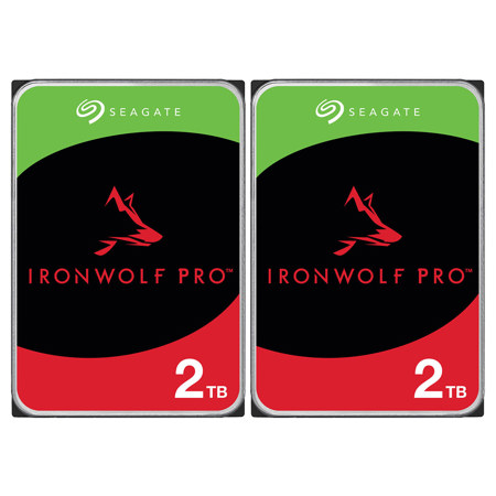 Seagate IronWolf Pro SATA III 3.5" Internal NAS Hard Drive, 2-Pack 2TB
