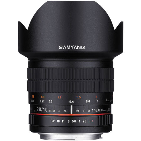 Samyang 10mm f/2.8 ED AS NCS CS Lens for Canon EF Mount, Manual Focus
