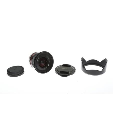 Used Samyang 12mm F2.0 NCS CS Ultra Wide, Manual Focus Lens for Fujifilm  X-Mount Cameras, Black E+