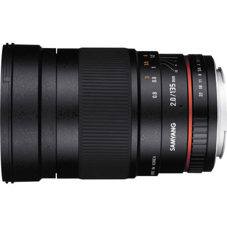 Samyang 135mm f/2.0 ED UMC Full Frame Manual Focus Lens for Nikon AE DSLR Cameras