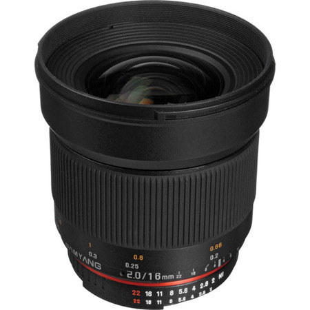 Samyang 16mm f/2.0 ED AS UMC CS Manual Focus Lens for Nikon AE Camera