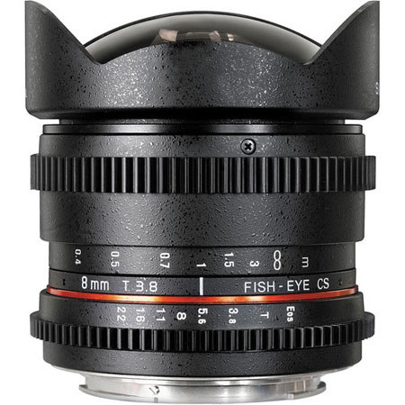 Samyang 8mm T/3.8 Fisheye Cine Lens for Canon