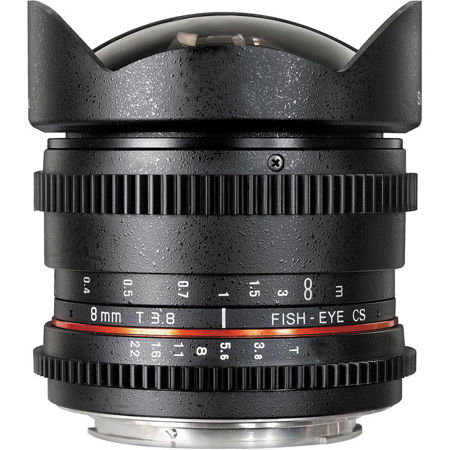 Samyang 8mm t/3.8 Fisheye Cine Lens for Nikon