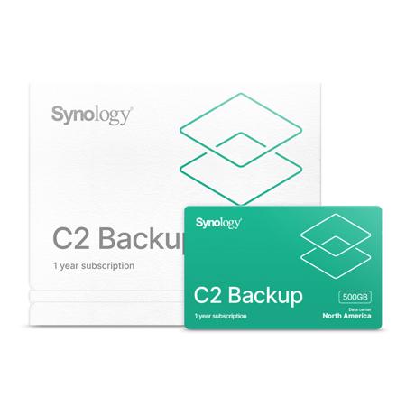 Synology C2 Cloud Backup License, 500GB, 1 Year Subscription