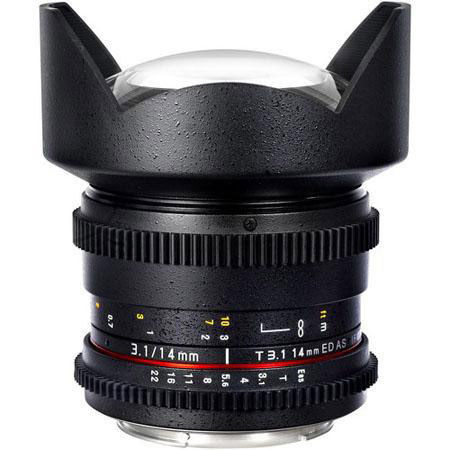 Samyang Canon EF-Mount 3 Cine Lens Bundle w/14mm T3.1,24mm T1.5 and 35mm T1.5