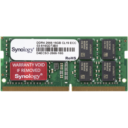 Synology 16GB DDR4 2666MHz ECC SO-DIMM Memory Module D4ECSO-2666-16G