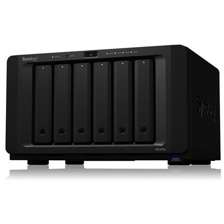 Synology DS1618+ Diskstation 6-Bay NAS, Quad-core 2.1GHz, 4GB RAM