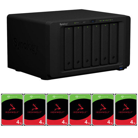 Synology DiskStation DS1621+ 6-Bay NAS Enclosure w/6x 4TB SATA III 3.5" NAS HDD