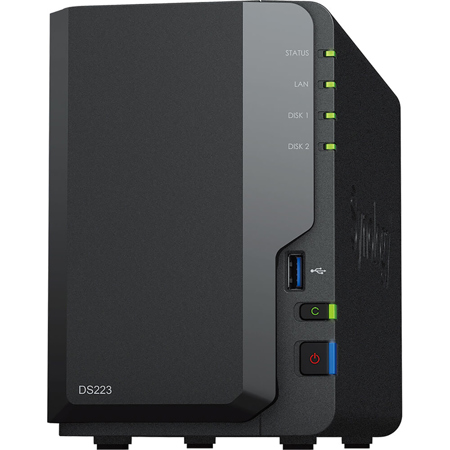 HDD 6TB 2台付属　Synology NAS 2ベイ DS223j Amazon.com: Synology DS223j 2-Bay Diskstation NAS (Realtek