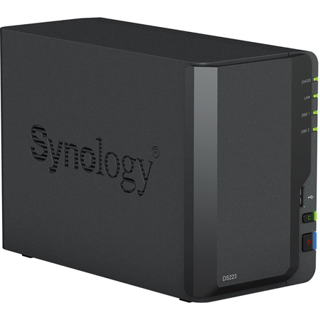 Synology DiskStation DS223 2-Bay NAS Enclosure, RTD1619B CPU