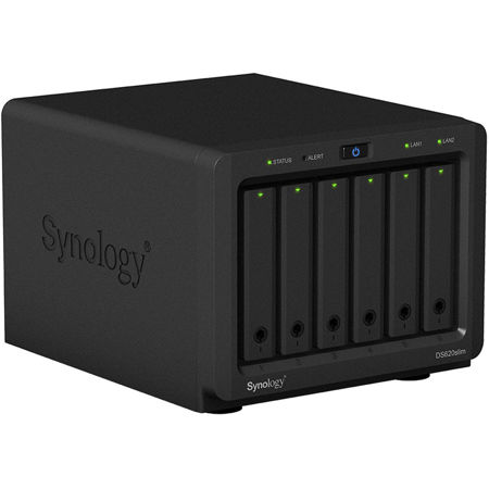 6ベイNAS／デュアルコア／2DS620slim／DiskStation Synology DiskStation DS620slim 6-Bay NAS Enclosure, 2.5