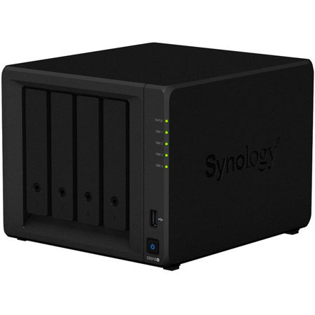 Synology DiskStation DS918+ 4-Bay NAS Enclosure, No HDD - Adorama