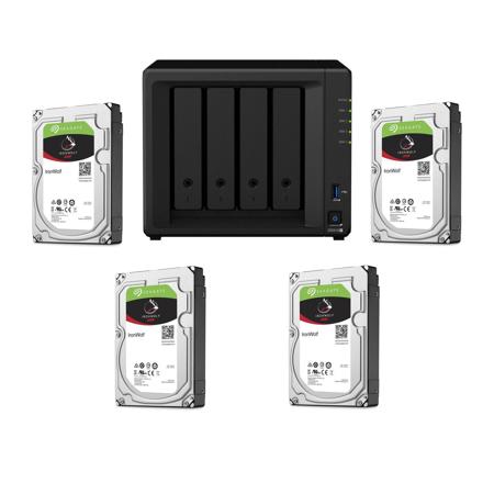 Synology DiskStation DS918+ 4-Bay NAS Enclosure, No HDD W/4x Seagate 8TB NAS HD
