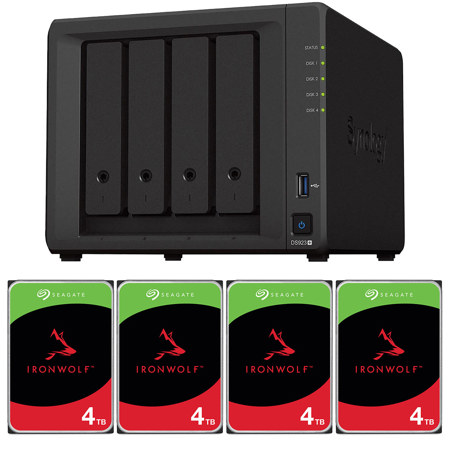 Synology DiskStation DS923+ 4-Bay NAS Enclosure w/4x 4TB SATA III 3.5" NAS HDD