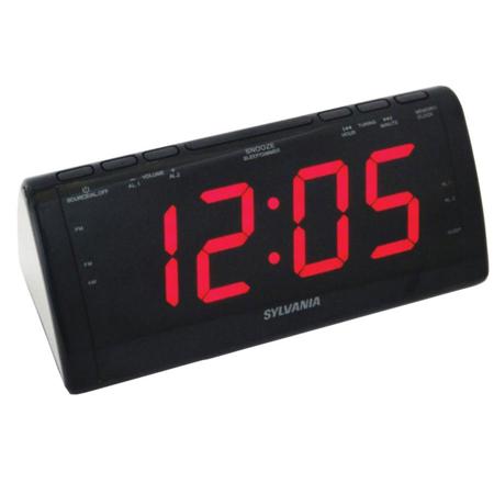 Sylvania 1.8" Jumbo-Digit Dual Alarm Clock Radio