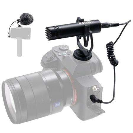 Synco Audio Mic-M1 On-Camera Shotgun Microphone with Shock Mount