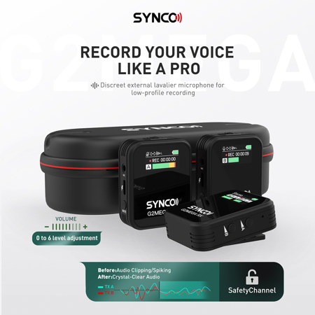 Synco Audio G2 Mega 2-Person Digital Wireless Lavalier Microphone