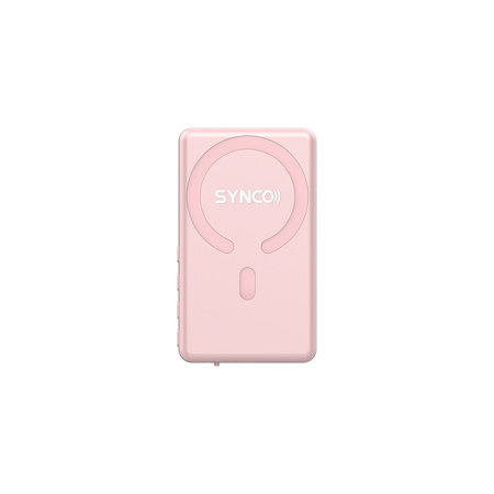 Synco Audio 3.9" XView M4 Wireless Selfie Monitor Screen with MagSafe for Phone Vlogging, Pink